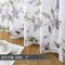 Floral Sheer Curtains – Purple Cherry Blossom & Butterfly Print, 54x84", Set of 2 (Purple)